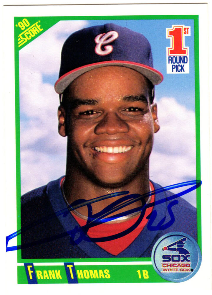 Frank Thomas Signed White Sox 1990 Score Rookie Card #663 - THOCAR104 - Frank Thomas Signed White Sox 1990 Score Rookie Card #663 product image