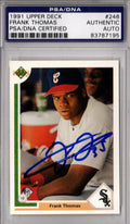 Frank Thomas Signed Chicago White Sox 1991 Upper Deck Rookie Baseball Card #246 - PSA/DNA - THOCAR107 - Frank Thomas Signed Chicago White Sox 1991 Upper Deck Rookie Baseball Card #246 - PSA/DNA product image