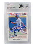 Frank Thomas Signed White Sox 1990 Leaf Rookie Card #300 (Beckett / Auto Grade 10) - THOCAR111 - Frank Thomas Signed White Sox 1990 Leaf Rookie Card #300 (Beckett / Auto Grade 10) product image