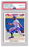 Frank Thomas Signed White Sox 1990 Leaf Rookie Baseball Card #300 (PSA Encapsulated - Auto Grade 10) - THOCAR115 - Frank Thomas Signed White Sox 1990 Leaf Rookie Baseball Card #300 (PSA Encapsulated - Auto Grade 10) product image