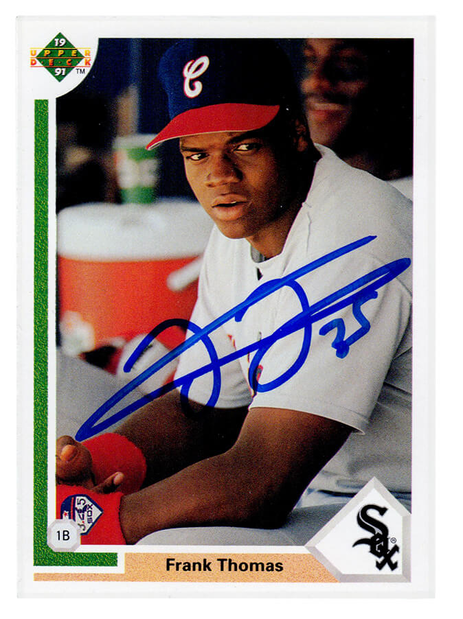 Frank Thomas Signed White Sox 1991 Upper Deck Baseball Card #246 - THOCAR116 - Frank Thomas Signed White Sox 1991 Upper Deck Baseball Card #246 product image