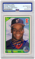 Frank Thomas Signed White Sox 1990 Score Rookie Baseball Trading Card #663 - (PSA Encapsulated) - THOCAR123 - Frank Thomas Signed White Sox 1990 Score Rookie Baseball Trading Card #663 - (PSA Encapsulated) product image