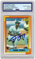 Frank Thomas Signed Chicago White Sox 1990 Topps Rookie Baseball Card #414 - (PSA/DNA Encapsulated) - THOCAR125 - Frank Thomas Signed Chicago White Sox 1990 Topps Rookie Baseball Card #414 - (PSA/DNA Encapsulated) product image