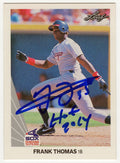 Frank Thomas Signed Chicago White Sox 1990 Leaf Rookie Baseball Card #300 w/HOF 2014 - THOCAR128 - Frank Thomas Signed Chicago White Sox 1990 Leaf Rookie Baseball Card #300 w/HOF 2014 product image