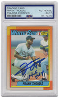 Frank Thomas Signed White Sox 1990 Topps Rookie Baseball Card #414 w/HOF 2014 - (PSA Encapsulated) - THOCAR129 - Frank Thomas Signed White Sox 1990 Topps Rookie Baseball Card #414 w/HOF 2014 - (PSA Encapsulated) product image