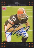 Joe Thomas Signed Cleveland Browns 2007 Topps Rookie Football Trading Card #392 - THOCAR311 - Joe Thomas Signed Cleveland Browns 2007 Topps Rookie Football Trading Card #392 product image