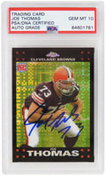 Joe Thomas Signed Cleveland Browns 2007 Topps Chrome Xfractor Refractor Rookie Football Trading Card #TC264 - (PSA/DNA / Auto Grade 10) - THOCAR320 - Joe Thomas Signed Cleveland Browns 2007 Topps Chrome Xfractor Refractor Rookie Football Trading Card #TC264 - (PSA/DNA / Auto Grade 10) product image