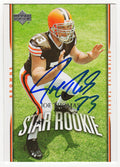 Joe Thomas Signed Cleveland Browns 2007 Upper Deck Rookie Football Card #295 - THOCAR330 - Joe Thomas Signed Cleveland Browns 2007 Upper Deck Rookie Football Card #295 product image