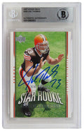 Joe Thomas Signed Cleveland Browns 2007 Upper Deck Rookie Football Card #295 - (Beckett Encapsulated) - THOCAR332 - Joe Thomas Signed Cleveland Browns 2007 Upper Deck Rookie Football Card #295 - (Beckett Encapsulated) product image
