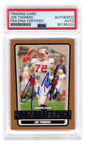 Joe Thomas Signed 2007 Topps DPP Rookie Football Trading Card #115 - (PSA/DNA Encapsulated) - THOCAR335 - Joe Thomas Signed 2007 Topps DPP Rookie Football Trading Card #115 - (PSA/DNA Encapsulated) product image