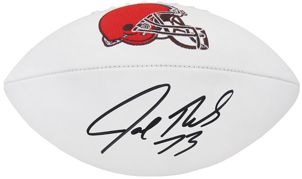 Joe Thomas Signed Cleveland Browns White Logo NFL Football - THOFTB323 - Joe Thomas Signed Cleveland Browns White Logo NFL Football product image