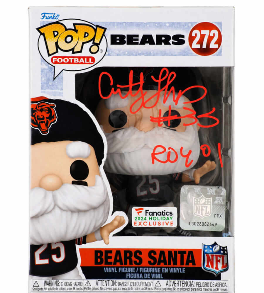 Anthony Thomas Signed Chicago Bears SANTA Funko Pop Doll #272 w/ROY'01 - THOFUN311 - Anthony Thomas Signed Chicago Bears SANTA Funko Pop Doll #272 w/ROY'01 product image