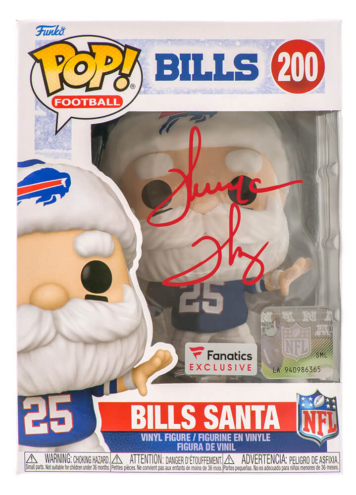 Thurman Thomas Signed Buffalo Bills 'SANTA' Funko Pop Doll #200 - THOFUN320 - Thurman Thomas Signed Buffalo Bills 'SANTA' Funko Pop Doll #200 product image