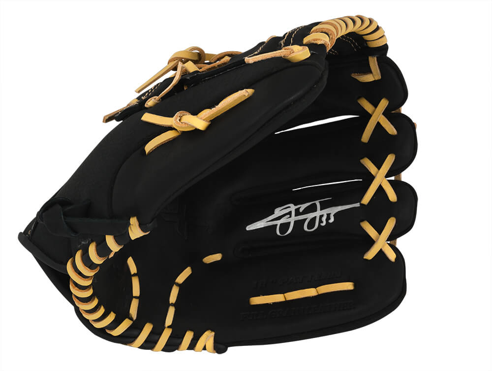 Frank Thomas Signed Franklin Pro Flex Black Baseball Fielders Glove - THOGLV102 - Frank Thomas Signed Franklin Pro Flex Black Baseball Fielders Glove product image