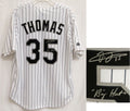 Frank Thomas Signed White Sox Majestic Pinstripe Majestic Jersey w/Big Hurt - THOJRY100 - Frank Thomas Signed White Sox Majestic Pinstripe Majestic Jersey w/Big Hurt product image