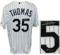 Frank Thomas Signed Chicago White Sox Majestic White Pinstripe Jersey w/HOF 2014 - THOJRY102 - Frank Thomas Signed Chicago White Sox Majestic White Pinstripe Jersey w/HOF 2014 product image