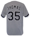 Frank Thomas Signed Grey Custom Jersey w/HOF 2014 - THOJRY109 - Frank Thomas Signed Grey Custom Jersey w/HOF 2014 product image