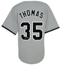 Frank Thomas Signed Grey Custom Jersey - THOJRY110 - Frank Thomas Signed Grey Custom Jersey product image