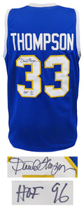 David Thompson Signed Blue Throwback Custom Basketball Jersey w/HOF'96 - THOJRY220 - David Thompson Signed Blue Throwback Custom Basketball Jersey w/HOF'96 product image