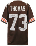 Joe Thomas Signed Brown Custom Football Jersey w/4-Inscriptions - THOJRY329 - Joe Thomas Signed Brown Custom Football Jersey w/4-Inscriptions product image