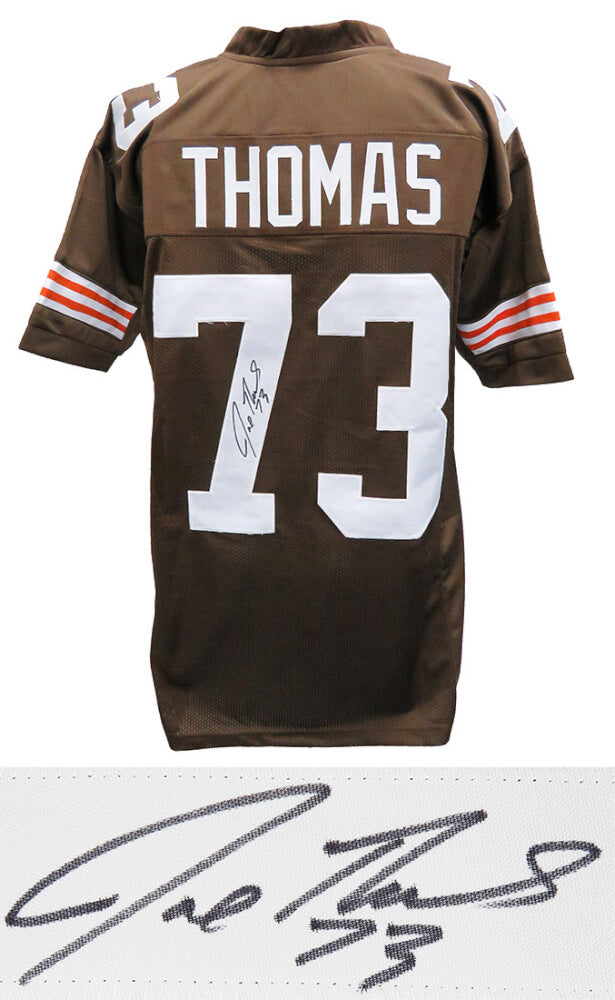 Joe Thomas Signed Brown Custom Jersey - THOJRY322 - Joe Thomas Signed Brown Custom Jersey product image