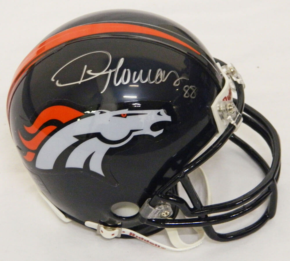 Demaryius Thomas Signed Broncos Riddell Mini Helmet - THOMIN300 - Demaryius Thomas Signed Broncos Riddell Mini Helmet product image