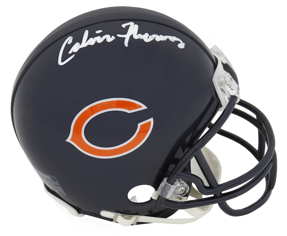 Calvin Thomas Signed Chicago Bears Riddell Mini Helmet - THOMIN322 - Calvin Thomas Signed Chicago Bears Riddell Mini Helmet product image