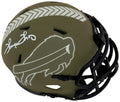 Thurman Thomas Signed Buffalo Bills Salute to Service Riddell Speed Mini Helmet - THOMIN326 - Thurman Thomas Signed Buffalo Bills Salute to Service Riddell Speed Mini Helmet product image