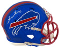 Thurman Thomas Signed Buffalo Bills FLASH Riddell Speed Mini Helmet - THOMIN327 - Thurman Thomas Signed Buffalo Bills FLASH Riddell Speed Mini Helmet product image
