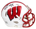Joe Thomas Signed Wisconsin Badgers White Riddell Speed Mini Helmet - THOMIN331 - Joe Thomas Signed Wisconsin Badgers White Riddell Speed Mini Helmet product image
