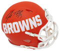Joe Thomas Signed Cleveland Browns AMP Alternate Series Riddell Speed Mini Helmet - THOMIN332 - Joe Thomas Signed Cleveland Browns AMP Alternate Series Riddell Speed Mini Helmet product image