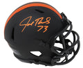 Joe Thomas Signed Cleveland Browns Eclipse Black Matte Riddell Speed Mini Helmet - THOMIN334 - Joe Thomas Signed Cleveland Browns Eclipse Black Matte Riddell Speed Mini Helmet product image