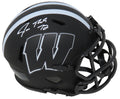 Joe Thomas Signed Wisconsin Badgers Eclipse Black Matte Riddell Speed Mini Helmet - THOMIN337 - Joe Thomas Signed Wisconsin Badgers Eclipse Black Matte Riddell Speed Mini Helmet product image