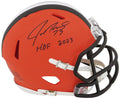Joe Thomas Signed Cleveland Browns Riddell Speed Mini Helmet w/HOF 2023 - THOMIN341 - Joe Thomas Signed Cleveland Browns Riddell Speed Mini Helmet w/HOF 2023 product image