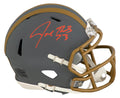 Joe Thomas Signed Cleveland Browns SLATE Riddell Speed Mini Helmet - THOMIN346 - Joe Thomas Signed Cleveland Browns SLATE Riddell Speed Mini Helmet product image