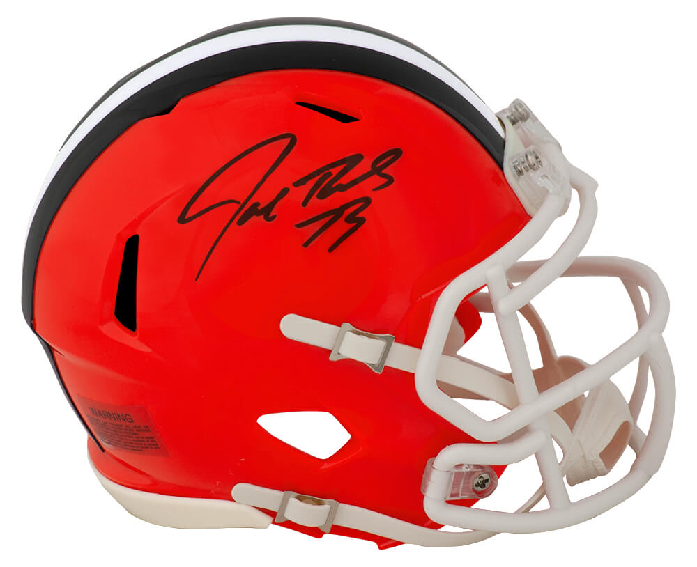 Joe Thomas Signed Browns Riddell Speed Mini Helmet - THOMIN347 - Joe Thomas Signed Browns Riddell Speed Mini Helmet product image