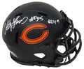 Anthony Thomas Signed Chicago Bears Eclipse Black Matte Riddell Speed Mini Helmet w/ROY'01 - THOMIN362 - Anthony Thomas Signed Chicago Bears Eclipse Black Matte Riddell Speed Mini Helmet w/ROY'01 product image