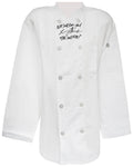 Larry Thomas Signed Chef Works White Chef Jacket w/The Soup Nazi, No Soup For You - THOOTH502 - Larry Thomas Signed Chef Works White Chef Jacket w/The Soup Nazi, No Soup For You product image