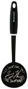 Larry Thomas Signed McCormick Black Soup Ladle w/The Soup Nazi, No Soup For You - THOOTH503 - Larry Thomas Signed McCormick Black Soup Ladle w/The Soup Nazi, No Soup For You product image
