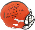 Joe Thomas Signed Cleveland Browns Riddell Authentic Proline Speed Helmet w/Dawg Pound, 10363 Snaps - THOPRO300 - Joe Thomas Signed Cleveland Browns Riddell Authentic Proline Speed Helmet w/Dawg Pound, 10363 Snaps product image