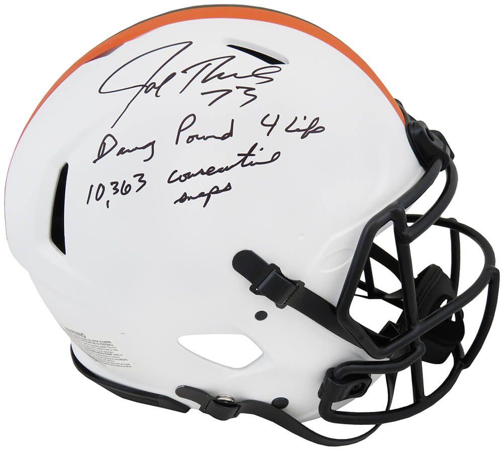 Joe Thomas Signed Cleveland Browns Lunar Eclipse Riddell Authentic Proline Speed Helmet w/Dawg Pound, 10363 Snaps - THOPRO301 - Joe Thomas Signed Cleveland Browns Lunar Eclipse Riddell Authentic Proline Speed Helmet w/Dawg Pound, 10363 Snaps product image