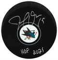 Joe Thornton Signed San Jose Sharks Logo Hockey Puck w/HOF 2025 - THOPUC400 - Joe Thornton Signed San Jose Sharks Logo Hockey Puck w/HOF 2025 product image