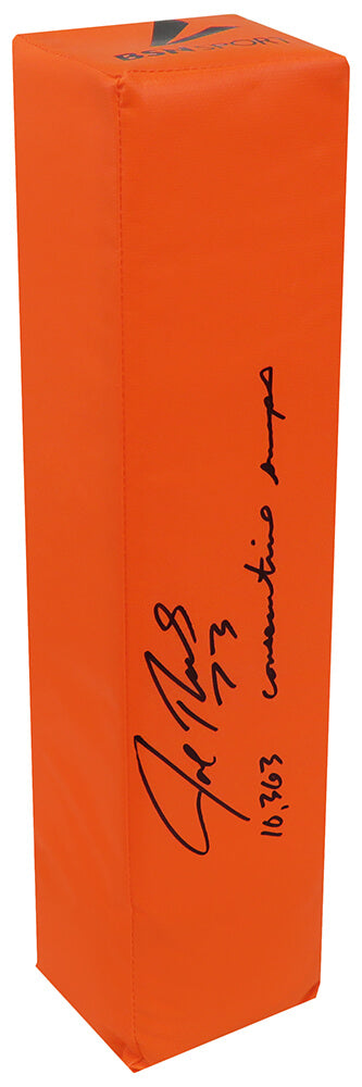 Joe Thomas Signed BSN Orange Endzone Pylon w/10,363 Consecutive Snaps - THOPYL311 - Joe Thomas Signed BSN Orange Endzone Pylon w/10,363 Consecutive Snaps product image