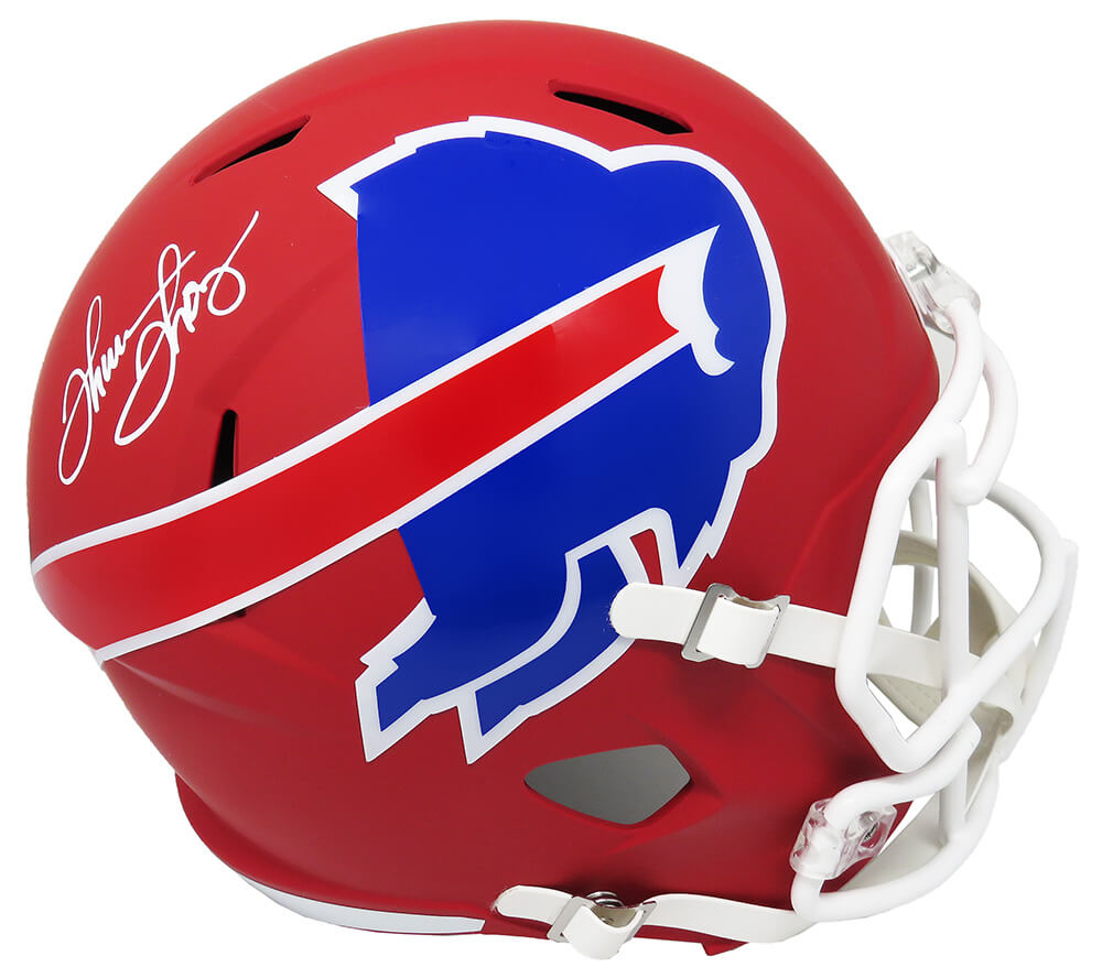 Thurman Thomas Signed Buffalo Bills AMP Alternate Series Riddell Speed Full Size Replica Helmet - THOREP313 - Thurman Thomas Signed Buffalo Bills AMP Alternate Series Riddell Speed Full Size Replica Helmet product image