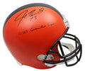 Joe Thomas Signed Cleveland Browns Riddell Full Size Replica Helmet w/10,363 Consecutive Snaps - THOREP321 - Joe Thomas Signed Cleveland Browns Riddell Full Size Replica Helmet w/10,363 Consecutive Snaps product image
