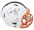 Joe Thomas Signed Cleveland Browns Flat White Matte Riddell Full Size Speed Replica Helmet - THOREP327 - Joe Thomas Signed Cleveland Browns Flat White Matte Riddell Full Size Speed Replica Helmet product image