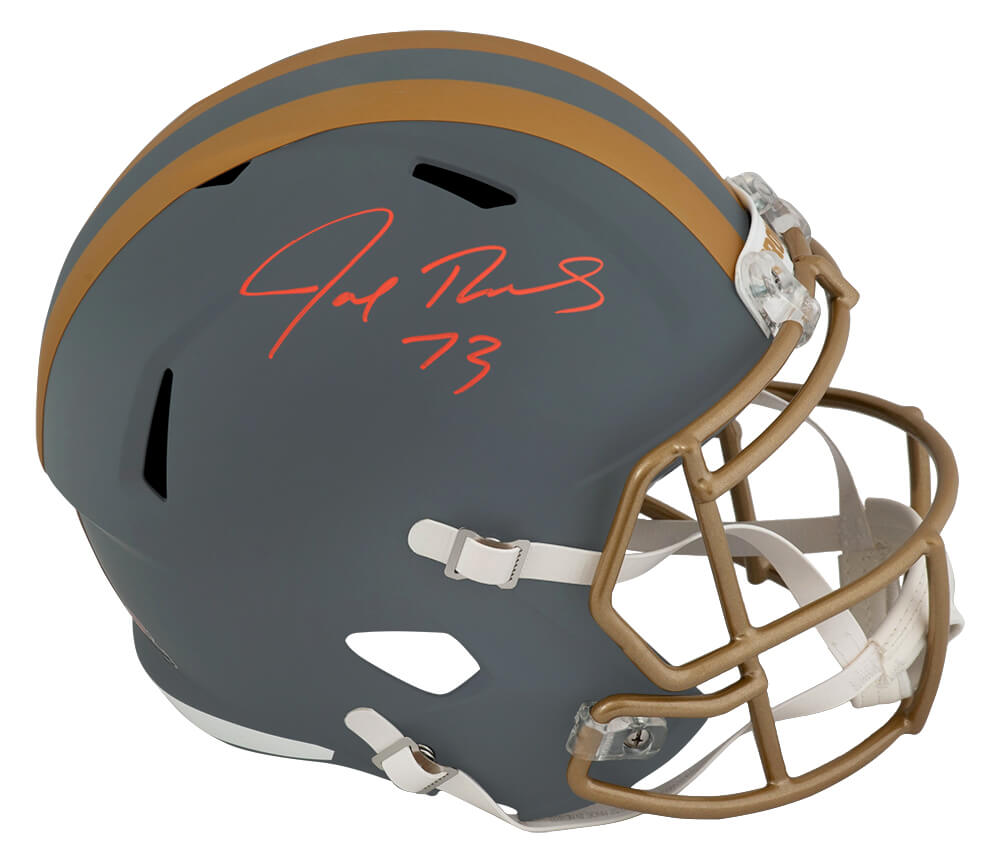 Joe Thomas Signed Cleveland Browns SLATE Riddell Full Size Speed Replica Helmet - THOREP334 - Joe Thomas Signed Cleveland Browns SLATE Riddell Full Size Speed Replica Helmet product image