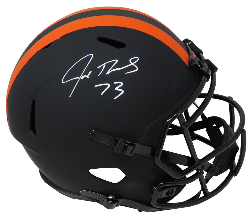 Joe Thomas Signed Cleveland Browns Eclipse Black Riddell Full Size Speed Replica Helmet - THOREP336 - Joe Thomas Signed Cleveland Browns Eclipse Black Riddell Full Size Speed Replica Helmet product image