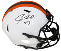 Joe Thomas Signed Cleveland Browns Lunar Eclipse White Matte Riddell Full Size Speed Replica Helmet - THOREP337 - Joe Thomas Signed Cleveland Browns Lunar Eclipse White Matte Riddell Full Size Speed Replica Helmet product image