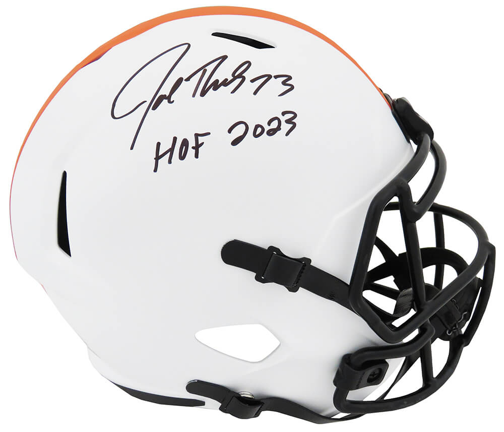 Joe Thomas Signed Cleveland Browns Lunar Eclipse Riddell Full Size Speed Replica Helmet w/HOF'23 - THOREP346 - Joe Thomas Signed Cleveland Browns Lunar Eclipse Riddell Full Size Speed Replica Helmet w/HOF'23 product image